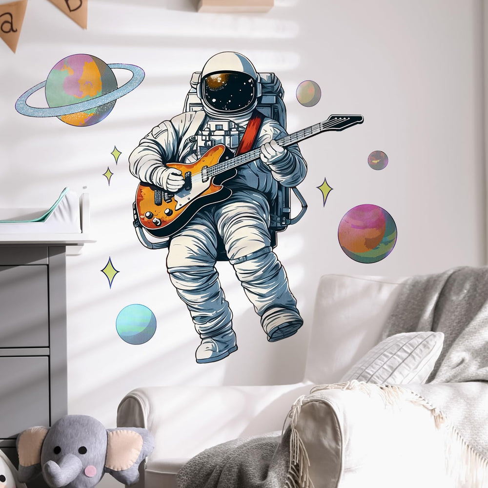 RoyoLam Minstrel astronaut wall sticker featuring astronaut for playful nursery decor.
