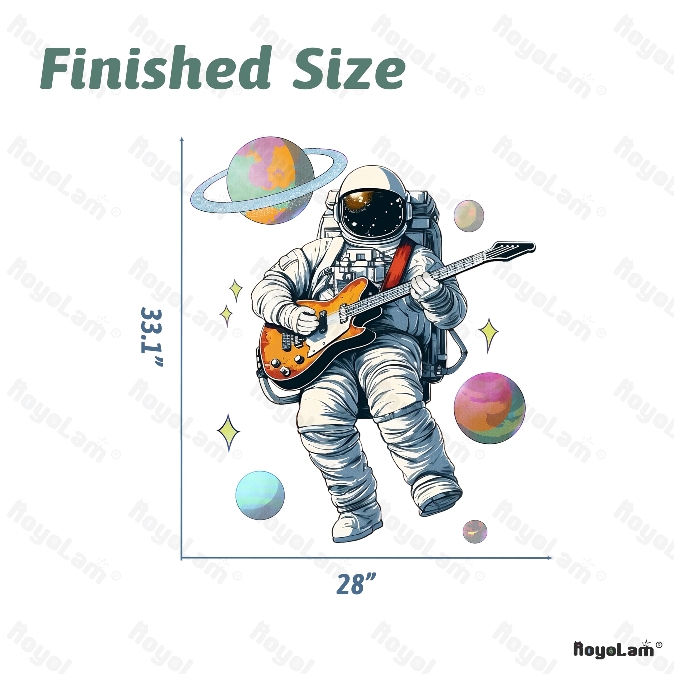 RoyoLam Minstrel nursery decor wall sticker that's easy to apply and remove.