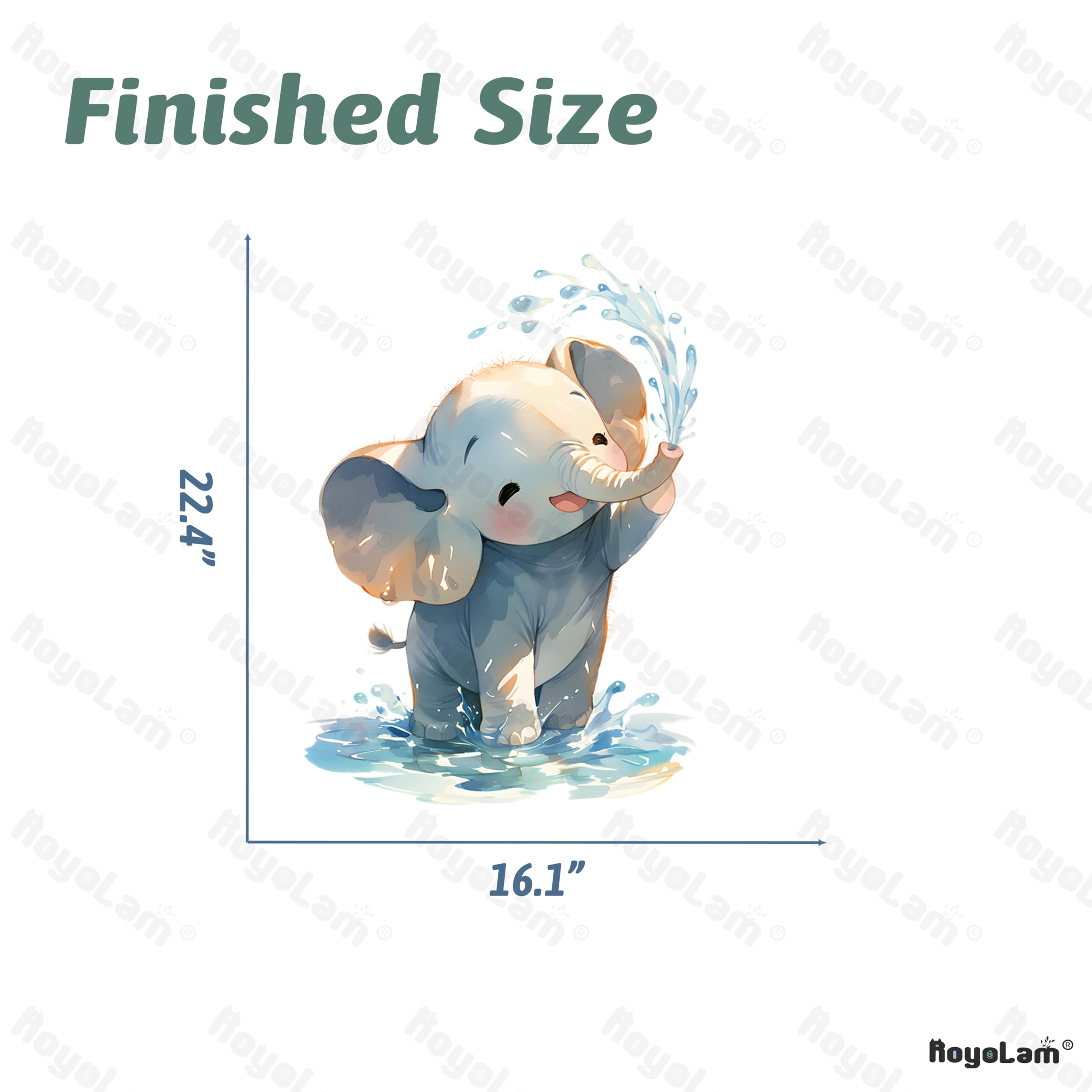 Royolam packaging roll with clear sizing for crease-free application.