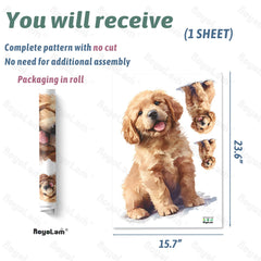 RoyoLam Peel-and-stick wall art offers easy removal with no residue.