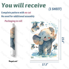 Royolam removable peel-and-stick wall art for quick repositioning.