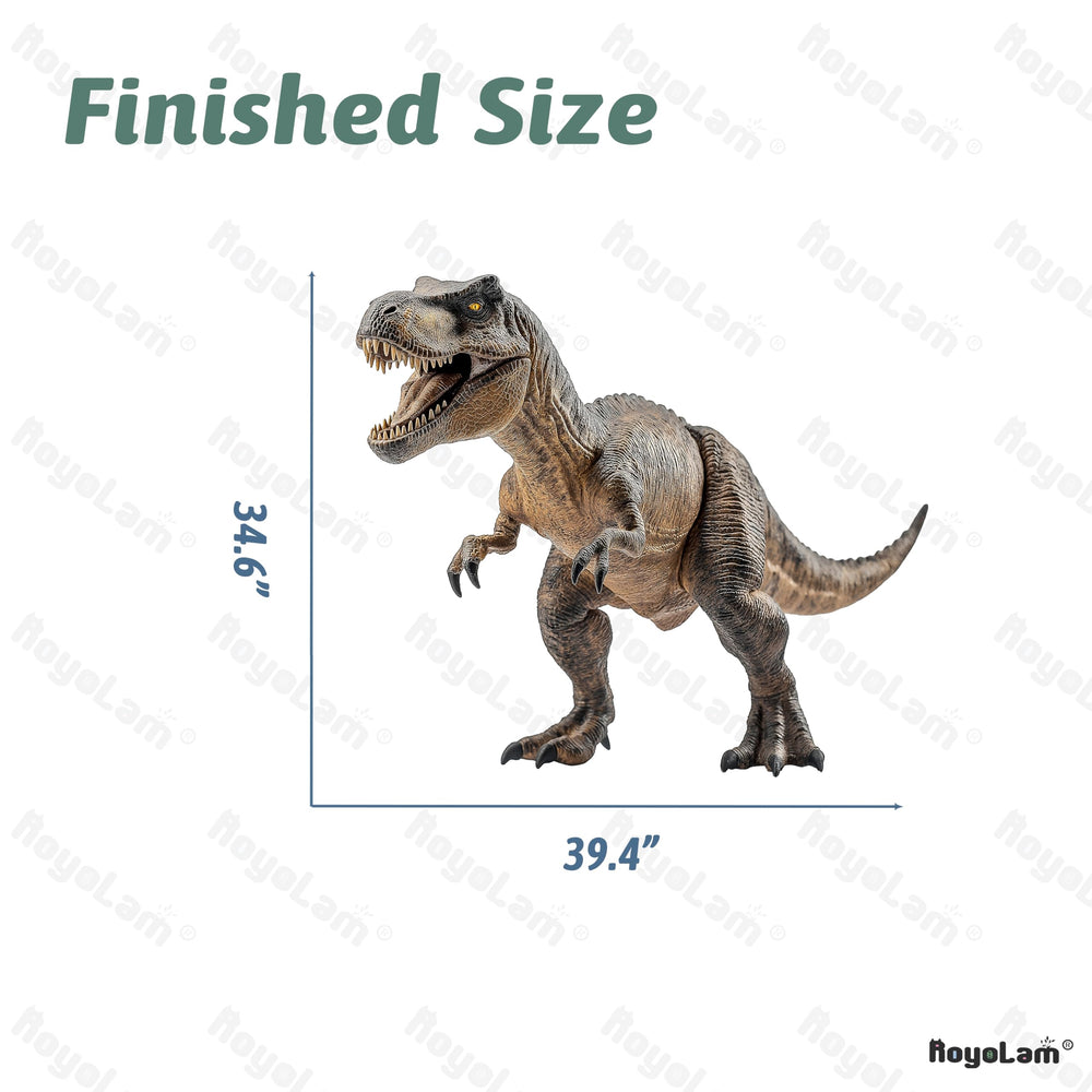 RoyoLam Tyrannosaurus living room setup with two sheets large decal