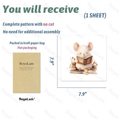 RoyoLam wall sticker mouse-reading close-up adds color and charm to living rooms.