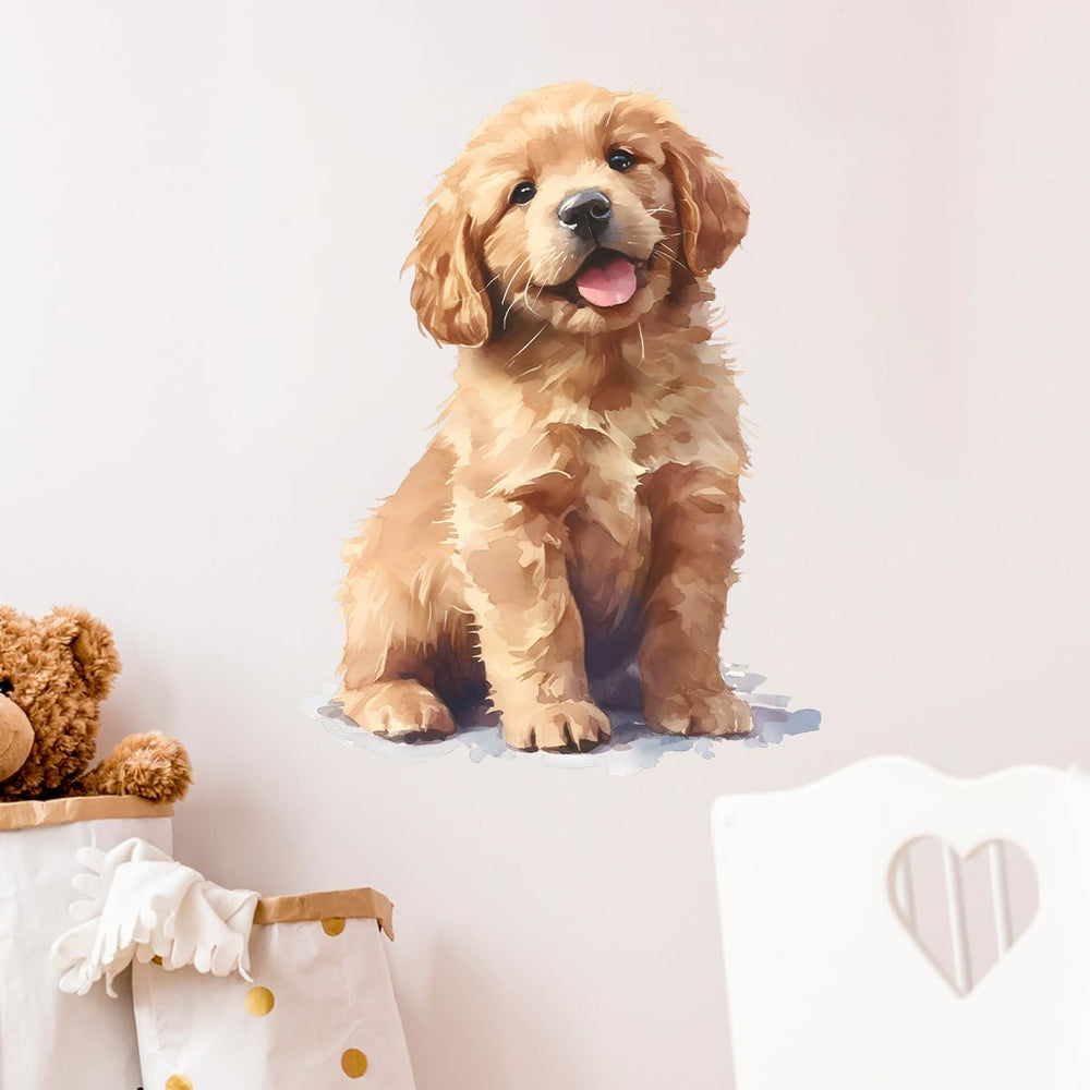 RoyoLam Watercolor wall art decal creates soft artistic vibes in kids spaces.