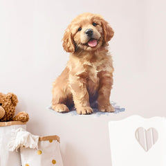 RoyoLam Watercolor wall art decal creates soft artistic vibes in kids spaces.