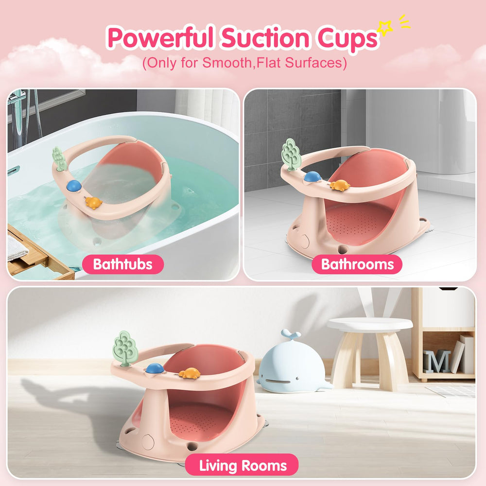 RPTGH bath seat designed for babies 6 months and up