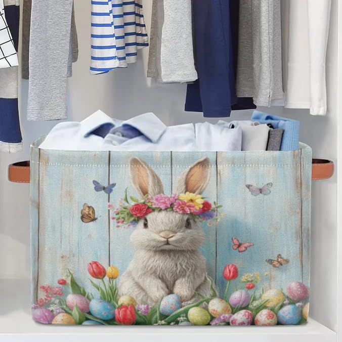 RPWOBBYQ organizer bin for books and clothes helps declutter dorms and bedrooms.