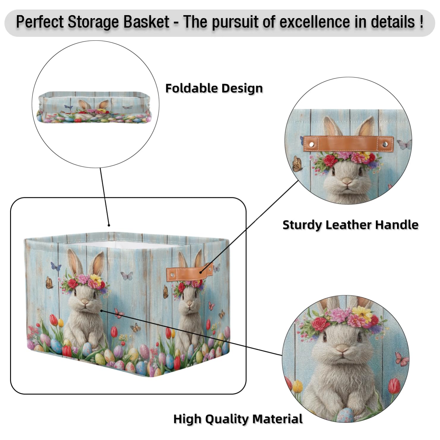 RPWOBBYQ storage bin with handles provides easy transport from room to room.