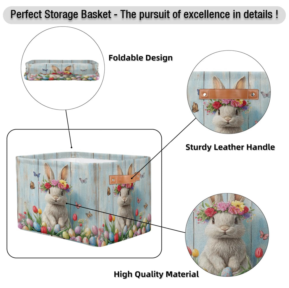 RPWOBBYQ storage bin with handles provides easy transport from room to room.