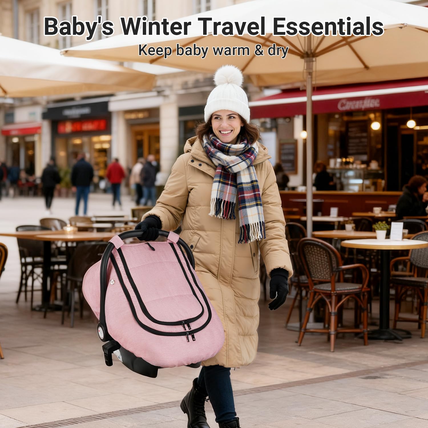 Rquiet car-seat-cover-easy-installation quick setup for parents on the go.