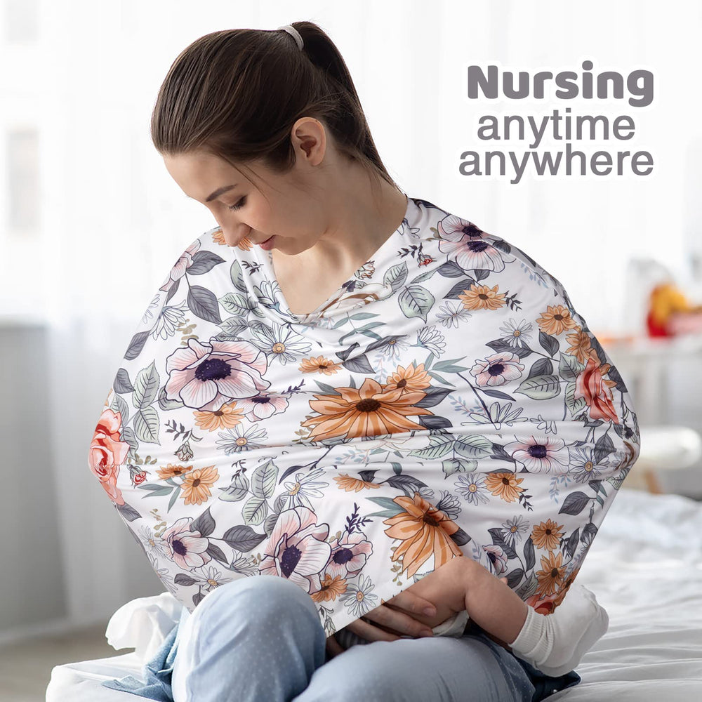Rquiet multi-use cover fits baby carrier with breathable, skin-friendly fabric.