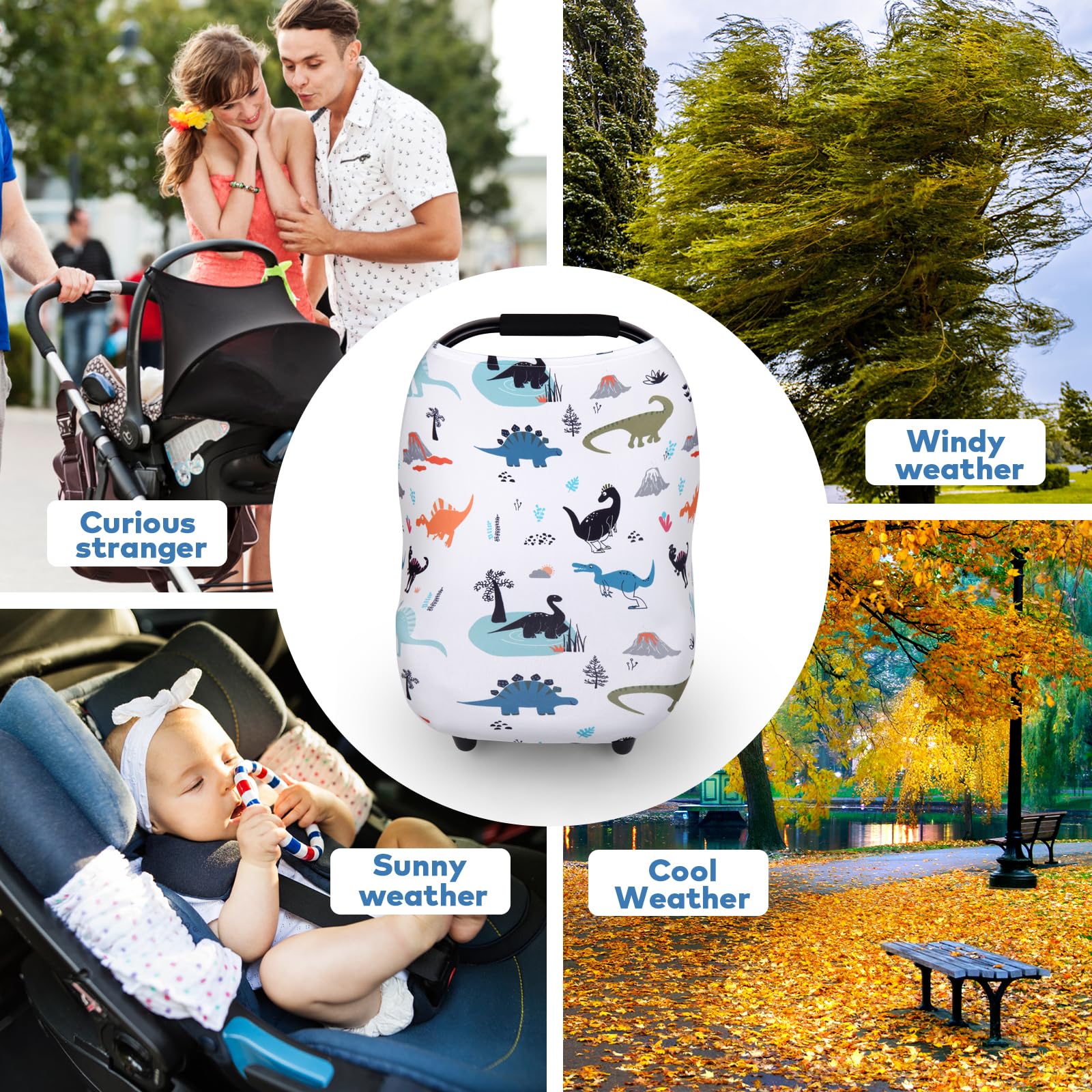Rquite nursing cover supports discreet feeding with soft breathable fabric.