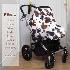 Rquite All-in-1 car seat cover breastfeeding view for discreet feeding
