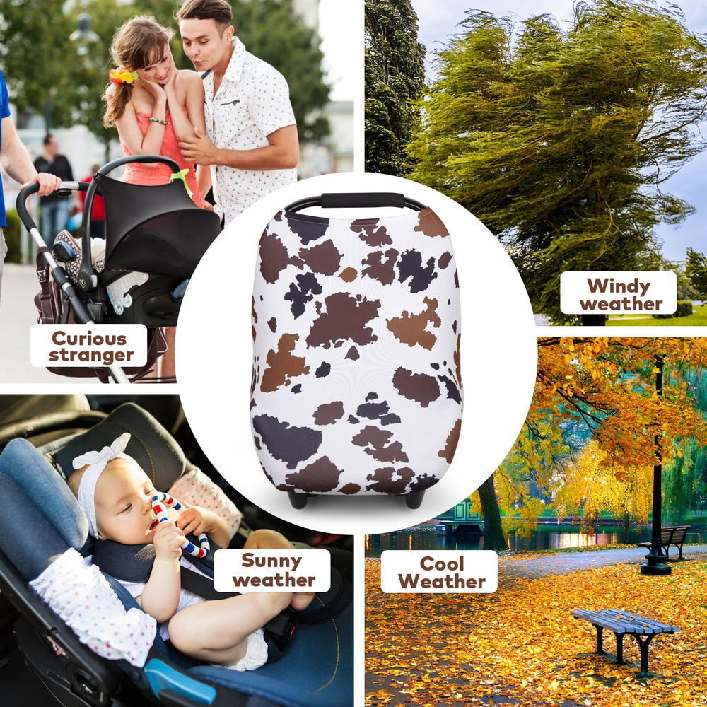 Rquite All-in-1 car seat cover multi-use versatility for lounger or cart