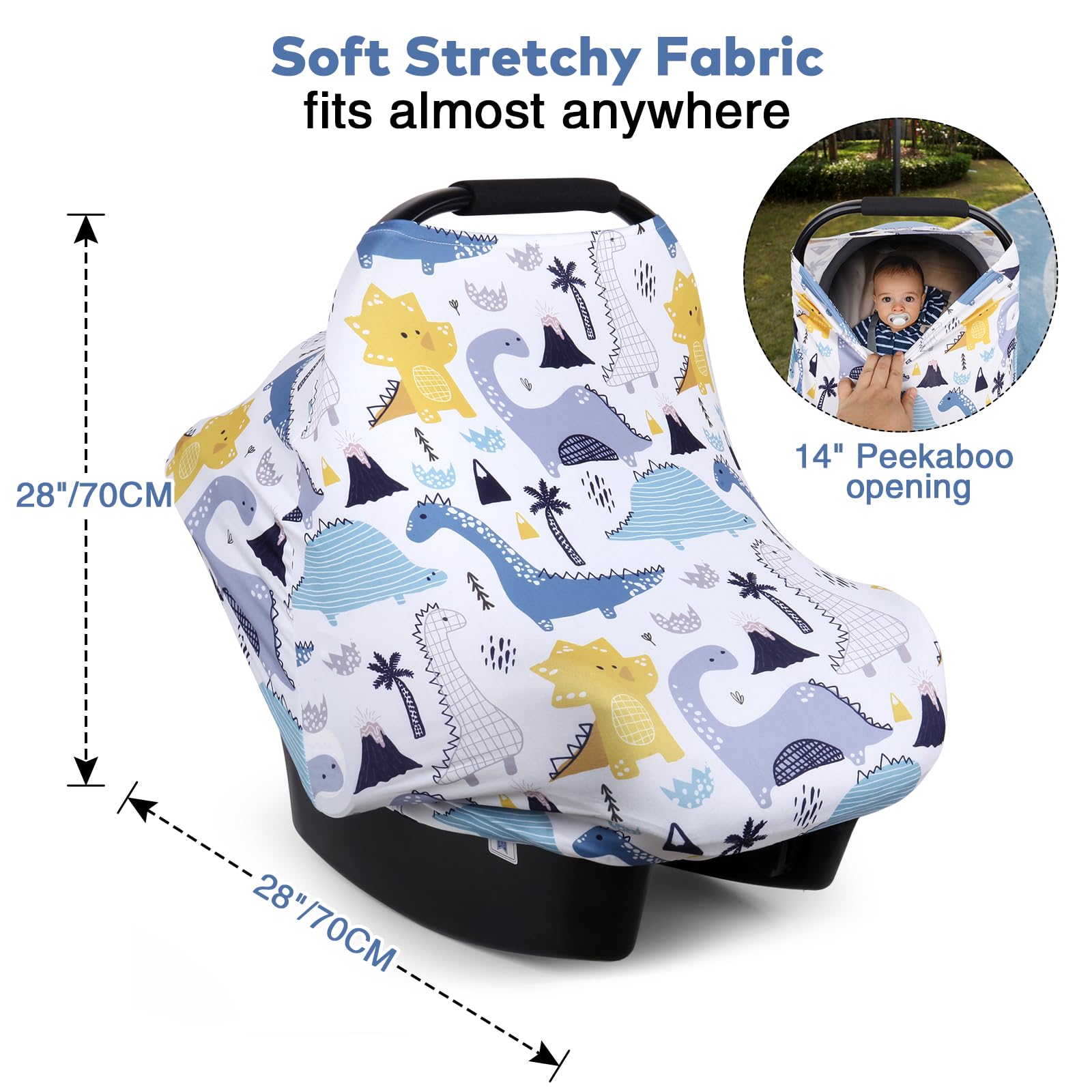 Rquite nursing cover provides private, breathable feeding space on the go.