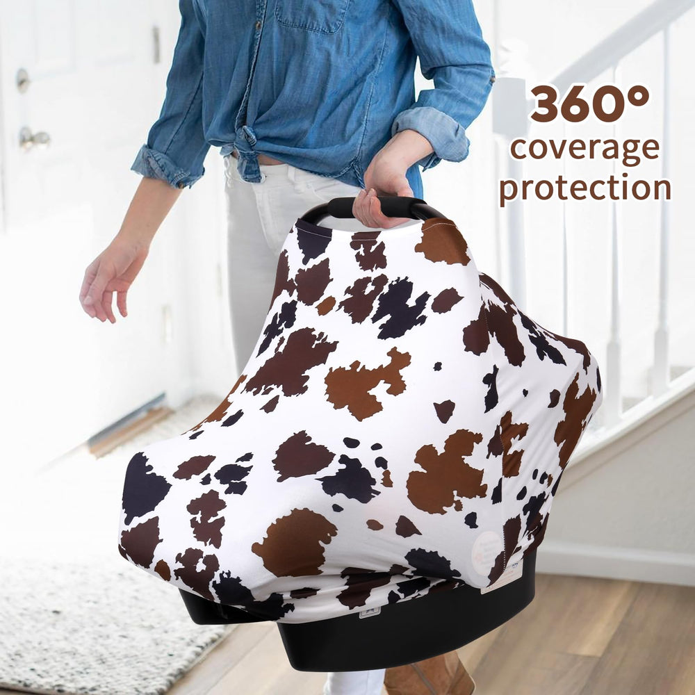 Rquite All-in-1 car seat cover stroller shade shields baby outdoors