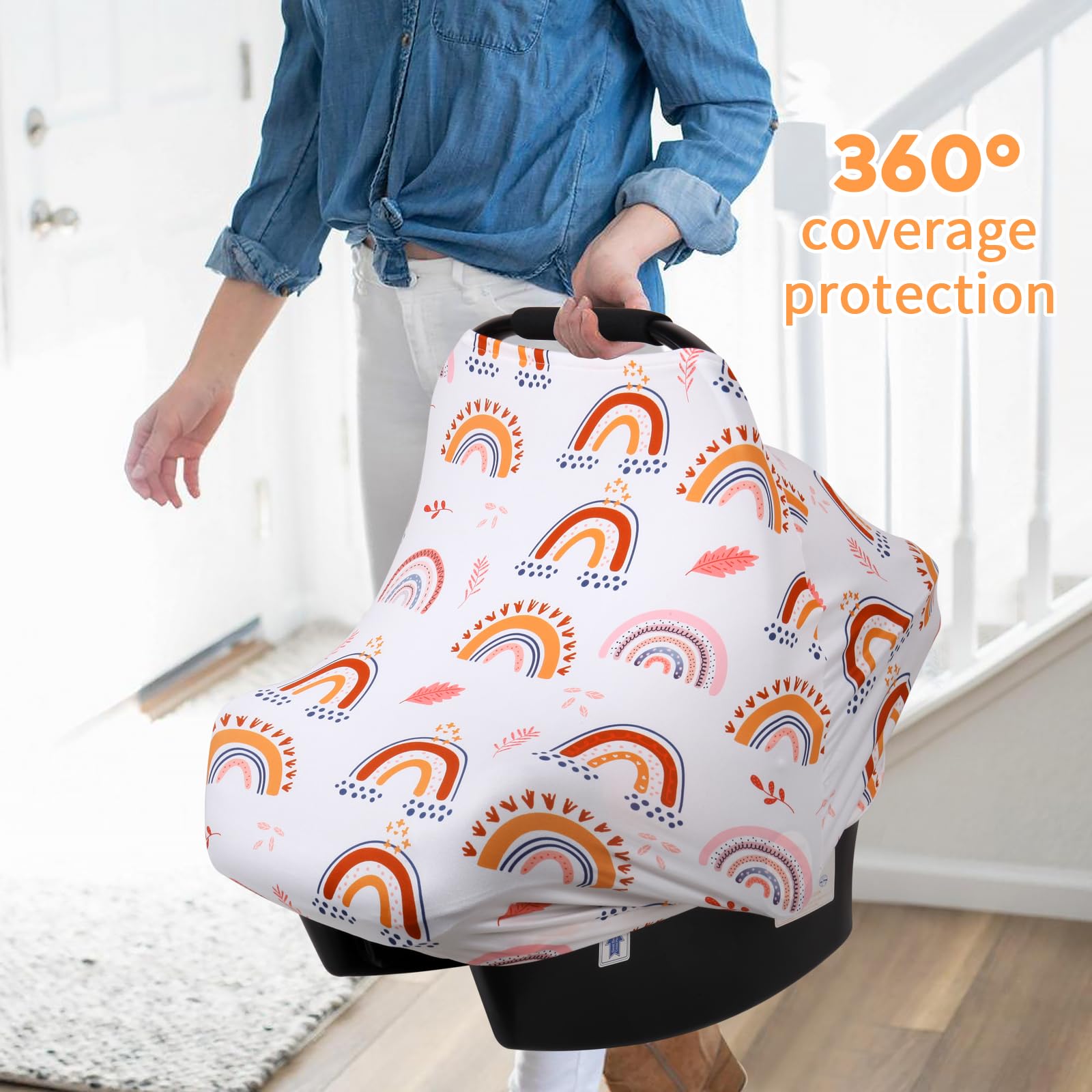 Rquite breastfeeding cover provides private, breathable feeding space