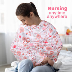 Rquite car-seat canopy provides privacy during breastfeeding in public