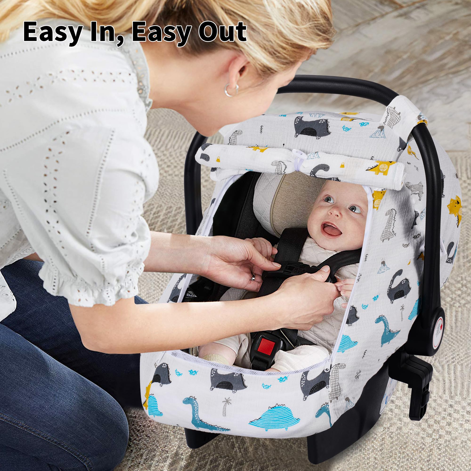 Rquite large mesh window with two-way zipper for easy in and out