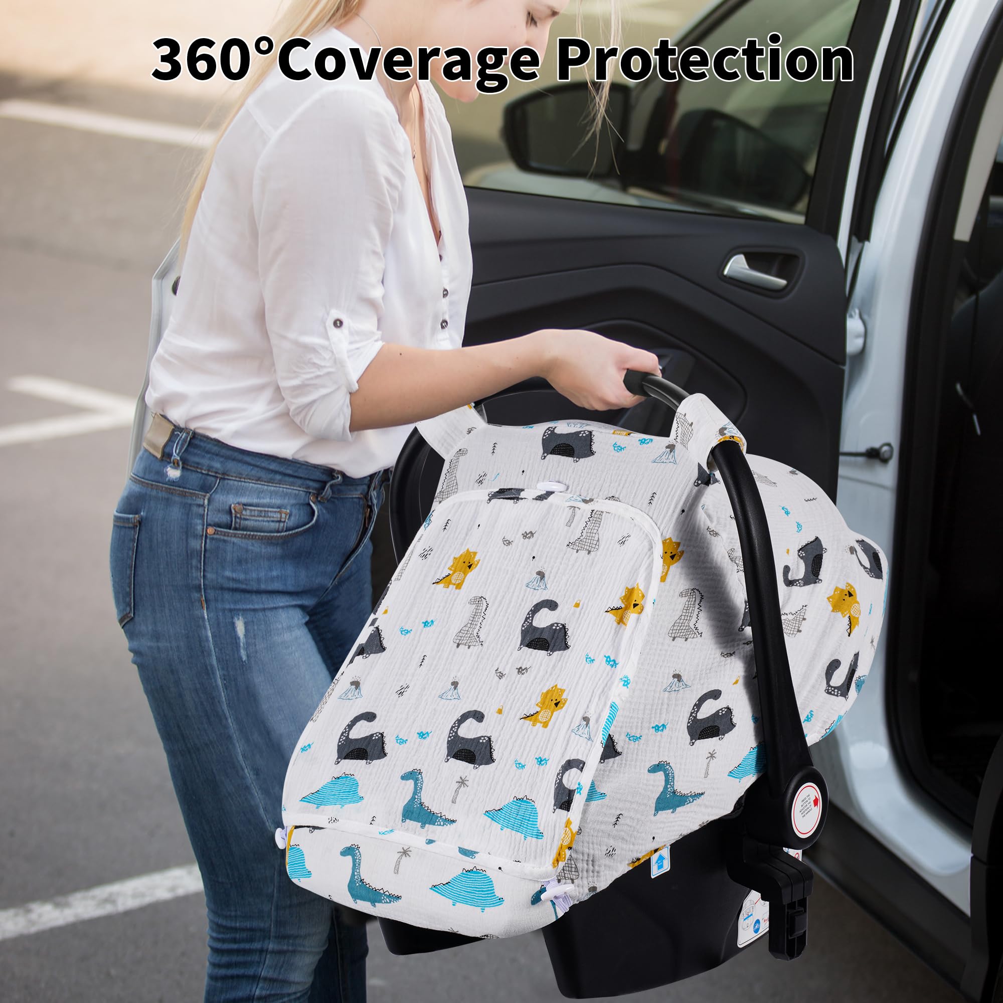 Rquite secure Velcro straps keep canopy away from baby's face