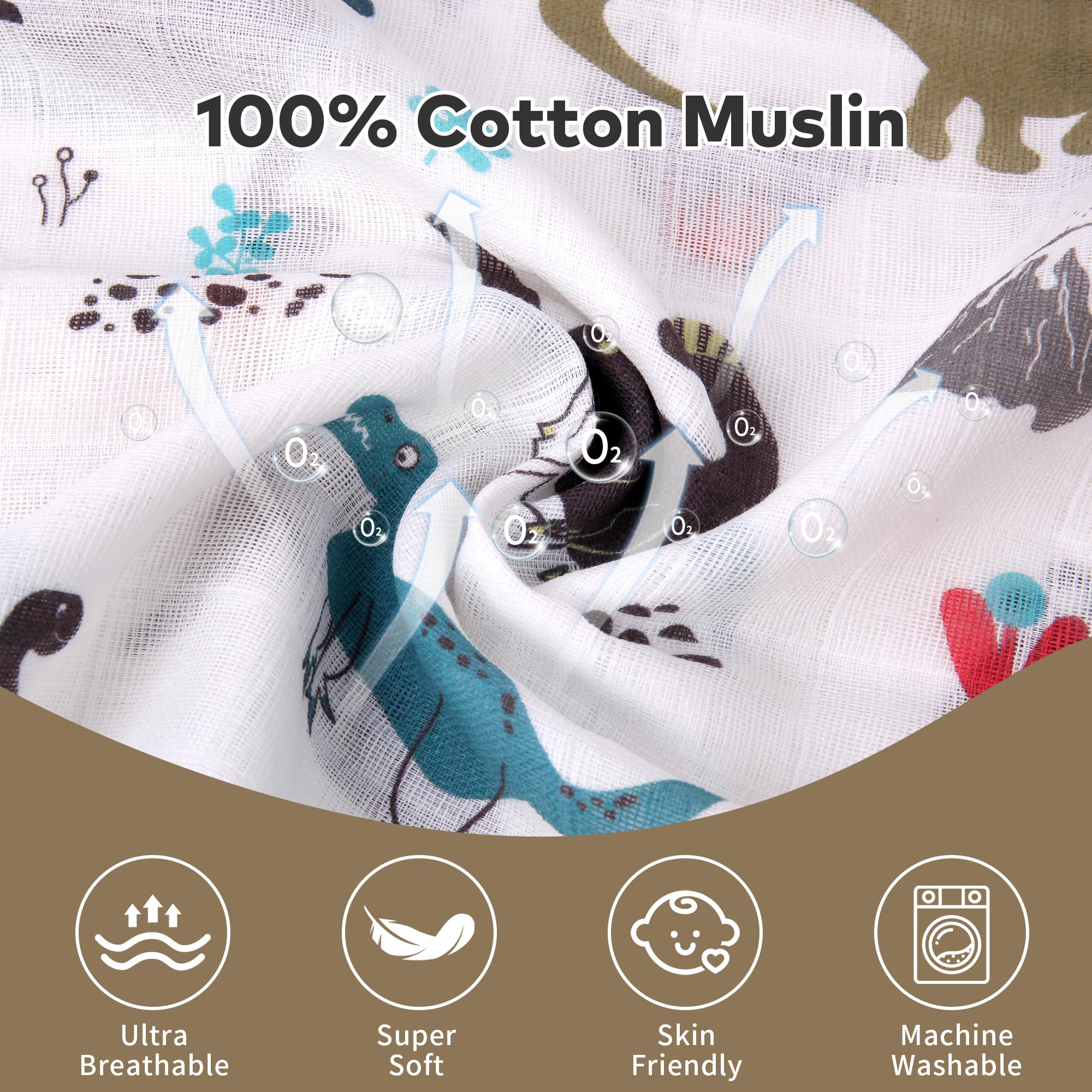 Rquite Muslin Car Seat Cover 360° protection shields sun and wind on the go.