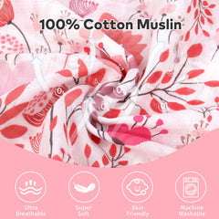 Rquite muslin car seat cover 360 protection shields baby from sun and wind during outings.