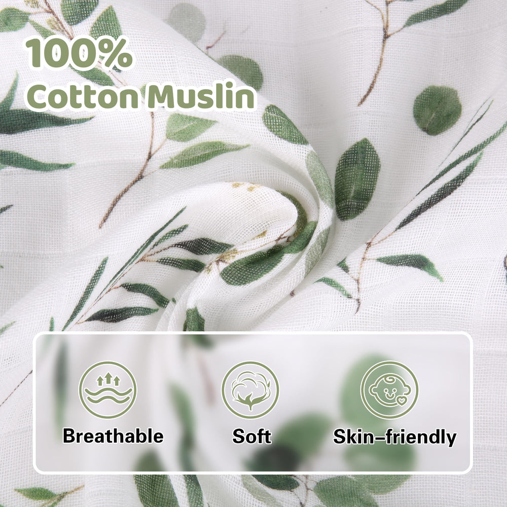 Rquite muslin cotton infant car seat cover offers soft, airy coverage for naps