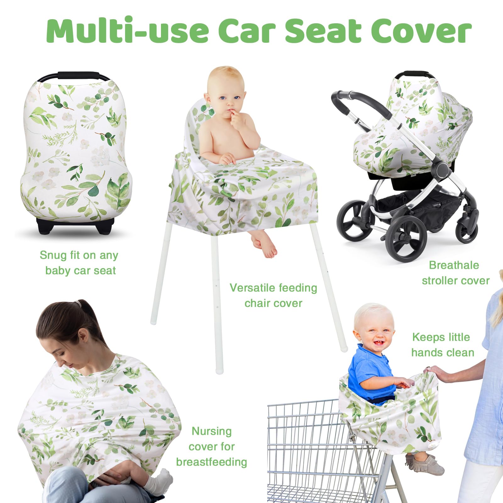 Rquite nursing cover features gender-neutral design and cute pattern.