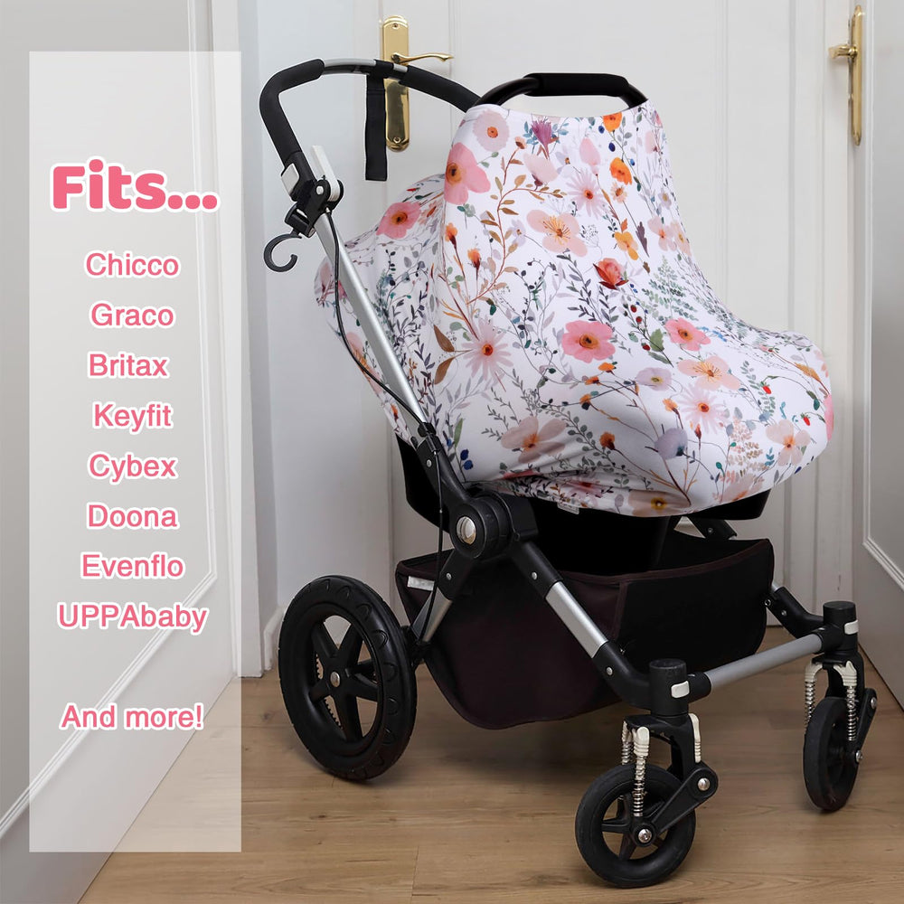 Rquite nursing cover provides privacy during feeding in public