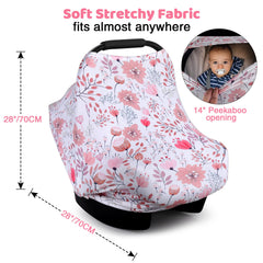 Rquite nursing cover on mom's lap offers discreet feeding and shade
