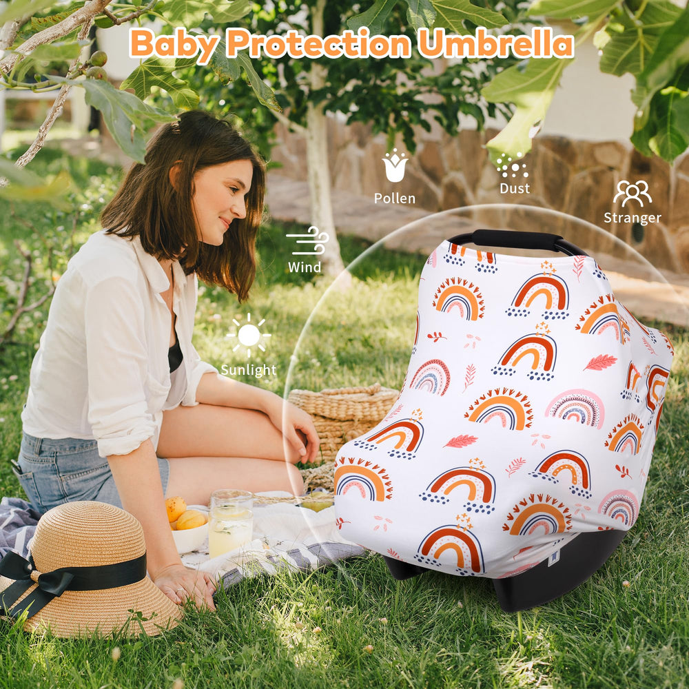 Rquite stroller sun shade cover offers UV protection during outings