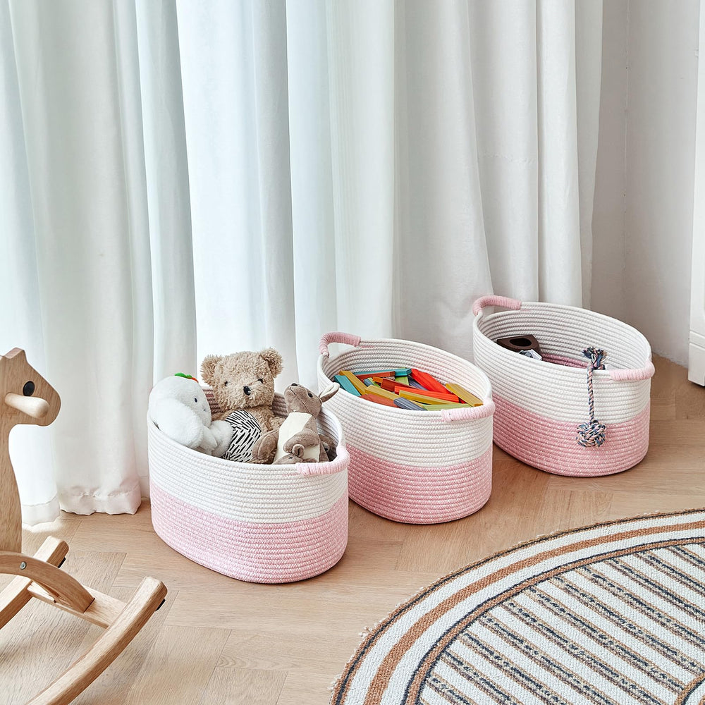 R RUNKA storage basket bohemian weave adds stylish storage