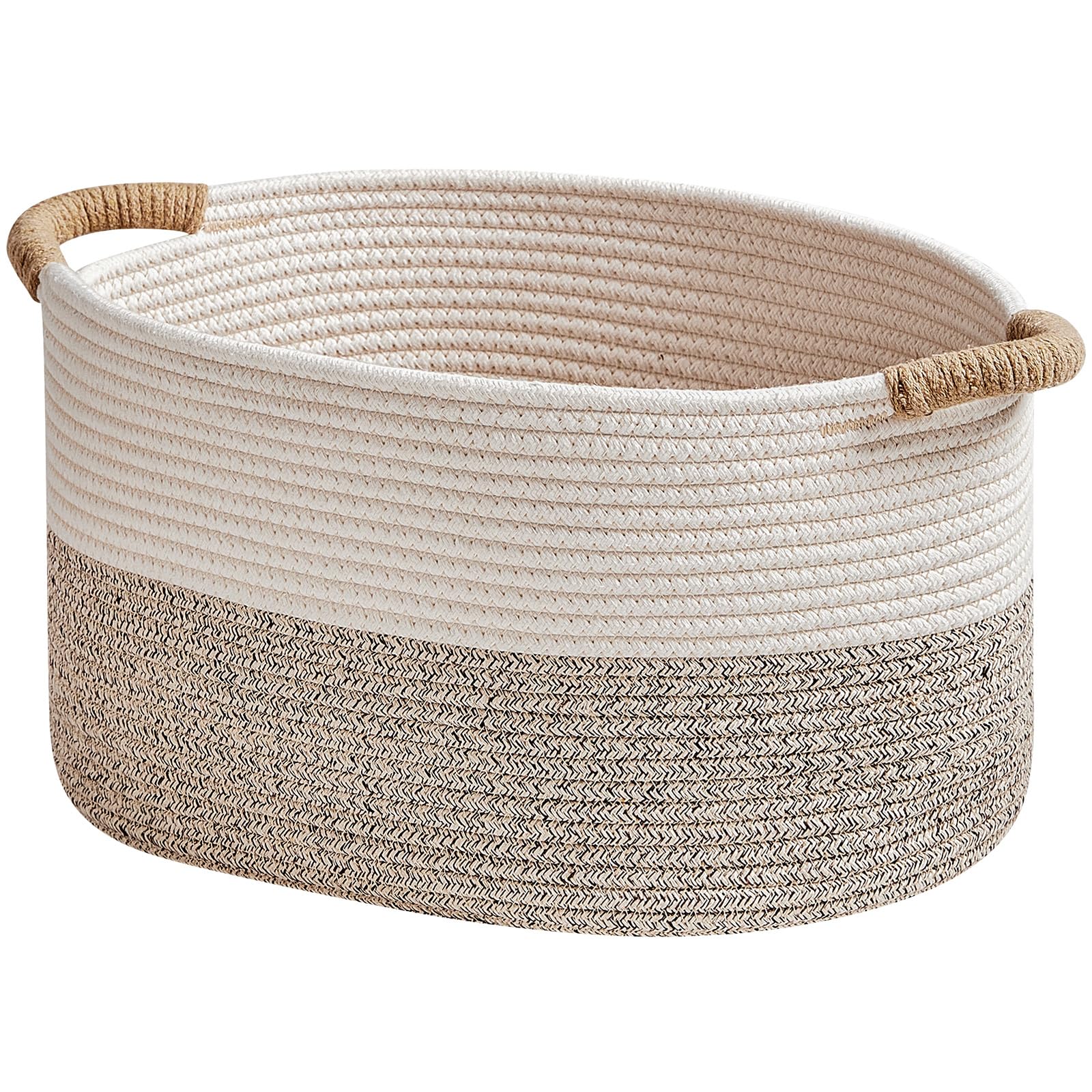 R RUNKA storage basket in cotton rope for toy bin keeps playroom tidy.