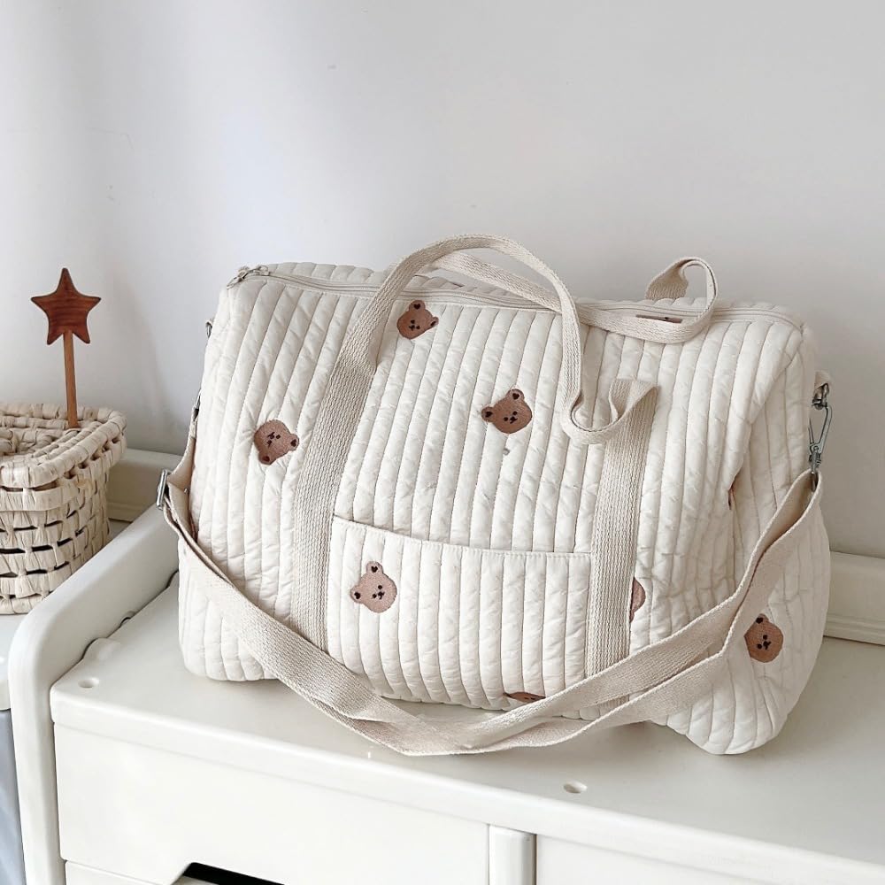 RSENFREMIOR diaper bag tote stroller storage for travel