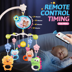 RSEPD crib mobile remote-control simplifies volume, timer, and playback during naps