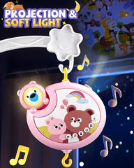 RSEPD crib mobile wall projection shows animal scenes for early development