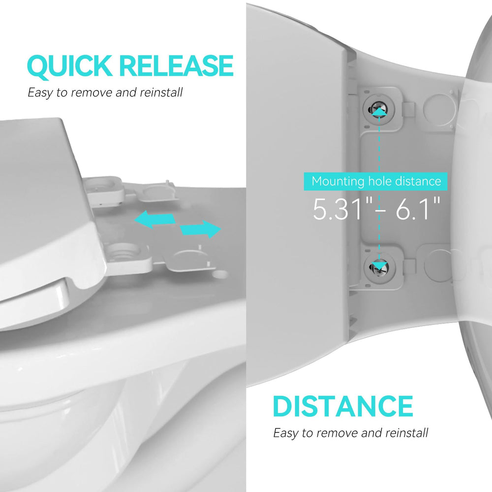R&T easy clean design highlights no-disassembly potty waste handling.