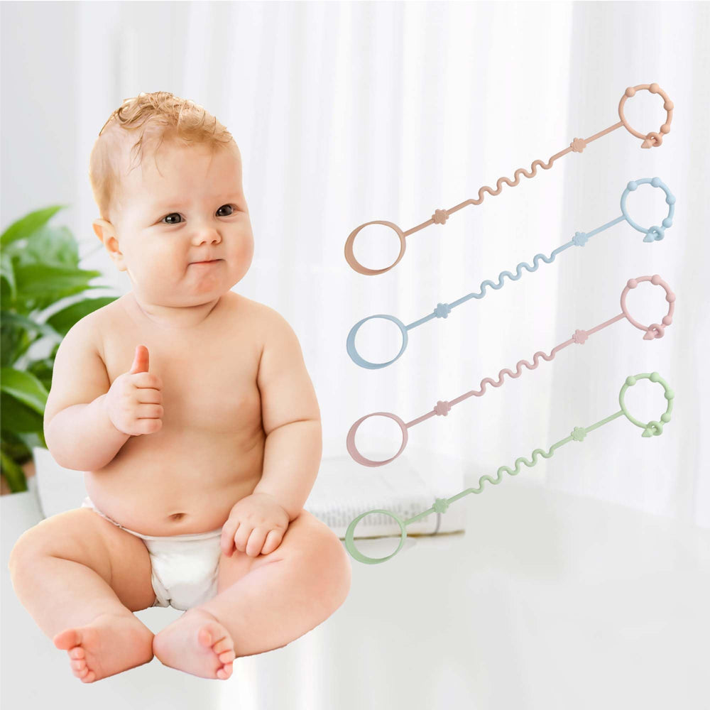 RTMOK sippy cup strap off the floor keeps cups within reach.