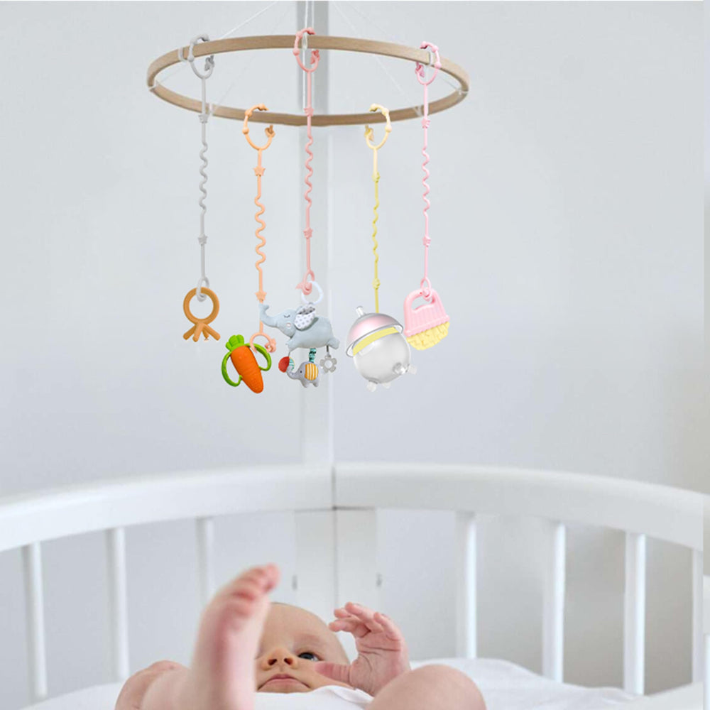 RTMOK Toy Straps silicone teether during bath time stays organized