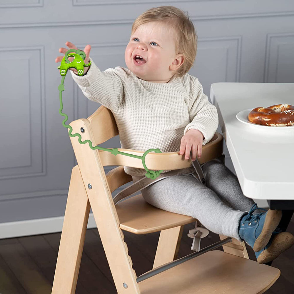 RTMOK car-seat toy strap shows versatile use during travel.