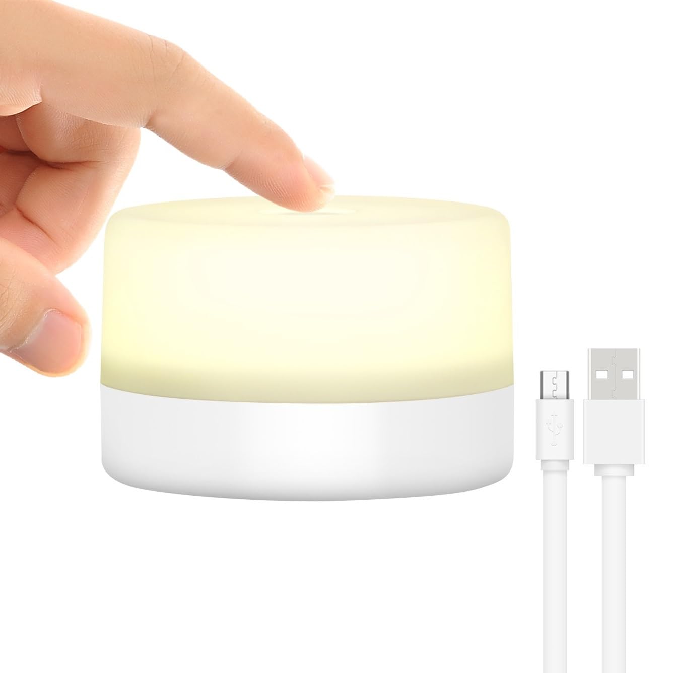 RTSU bedside lamp shows sunset glow for soft, sleep-friendly lighting.