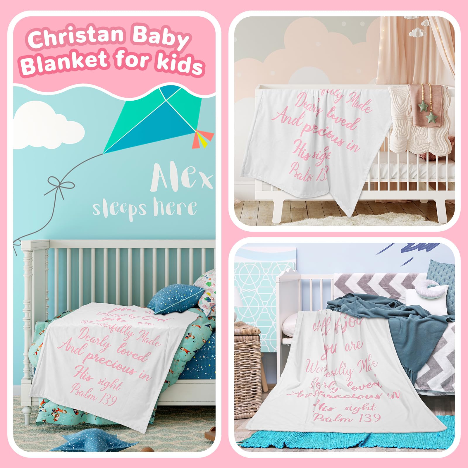 Rtteri baby blanket in bed or crib use for cozy nighttime warmth
