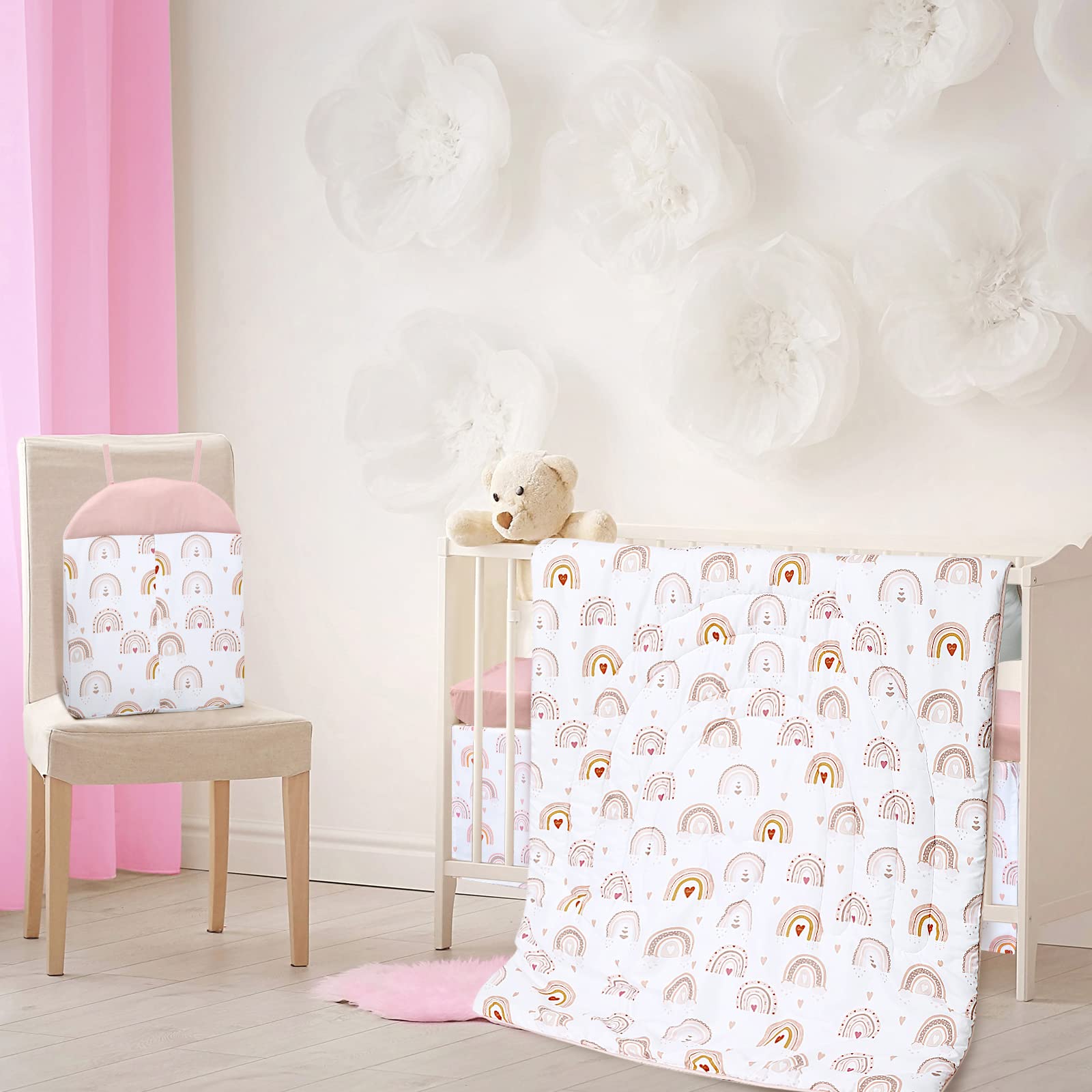 Rtteri crib sheet 28x52 with deep pockets stays snug on mattress
