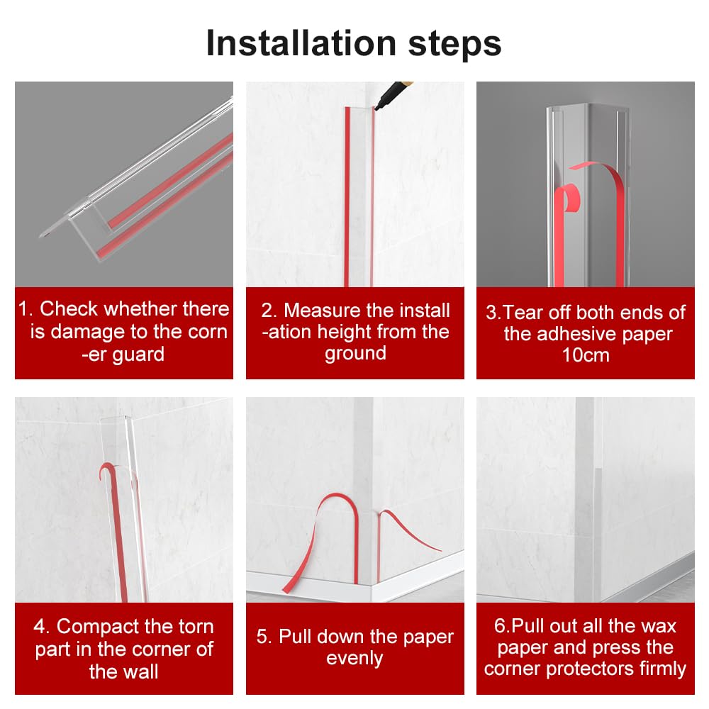 RUANSTEC stair corner protector cushions foot traffic on stairs.