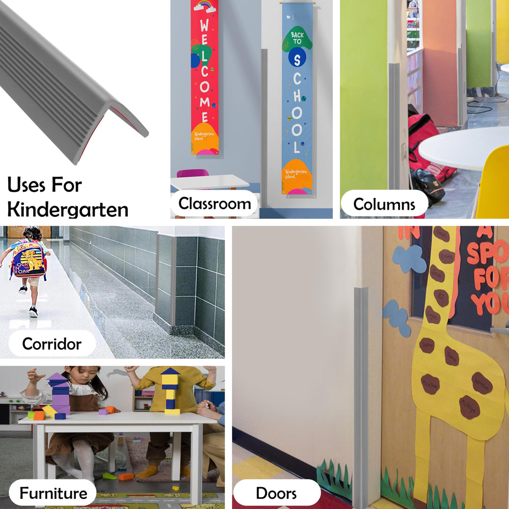 Rubber Bond interior color-matched corner protectors blend seamlessly with decor.