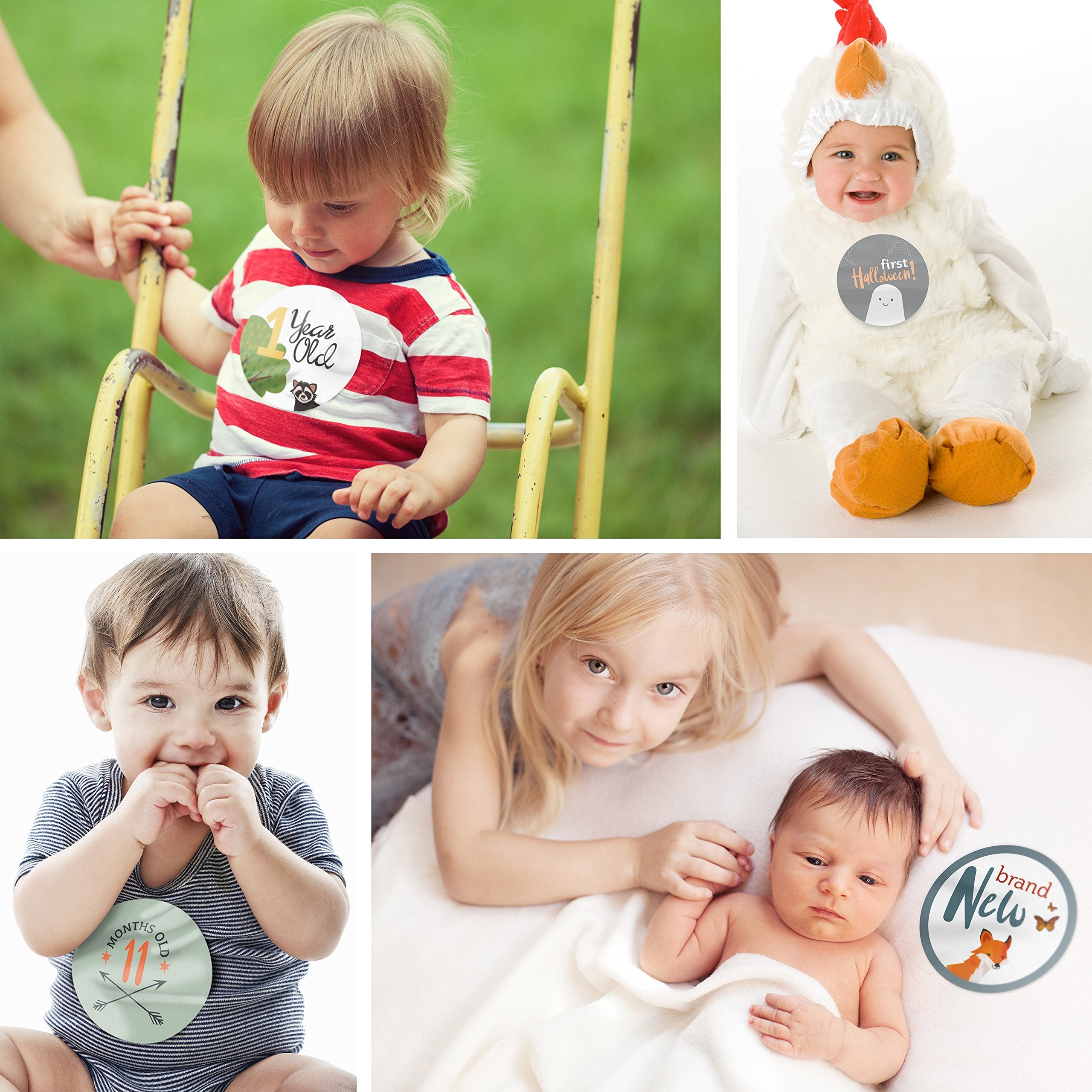 RubyRoo Baby first year milestones stickers for long-lasting keepsake photos