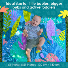 Rudie Nudie Baby Play Mat tummy-time area with soft surface.