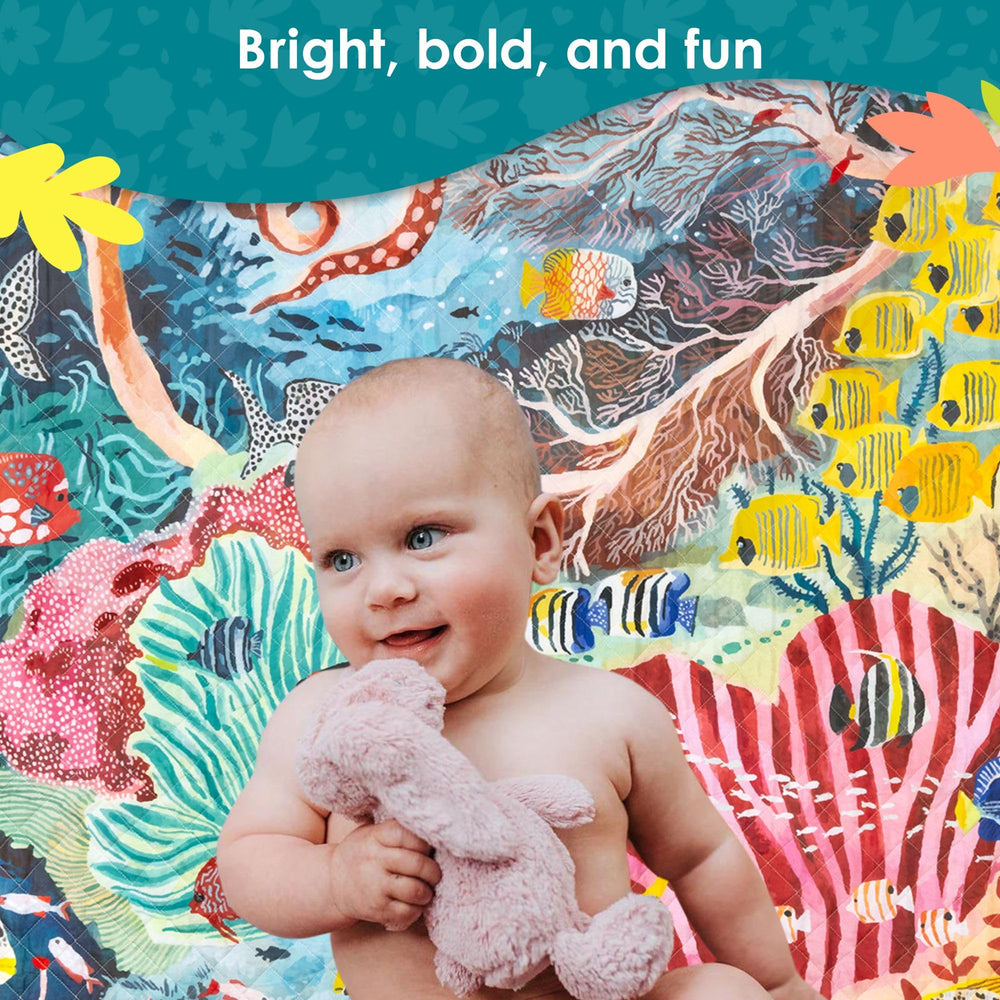 Rudie Nudie play mat shows soft cotton top for tummy time comfort