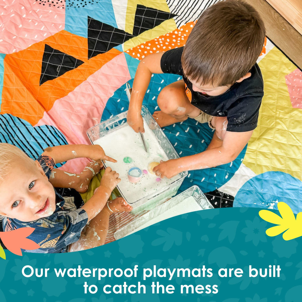 Rudie Nudie play mat with engaging sensory patterns for exploration