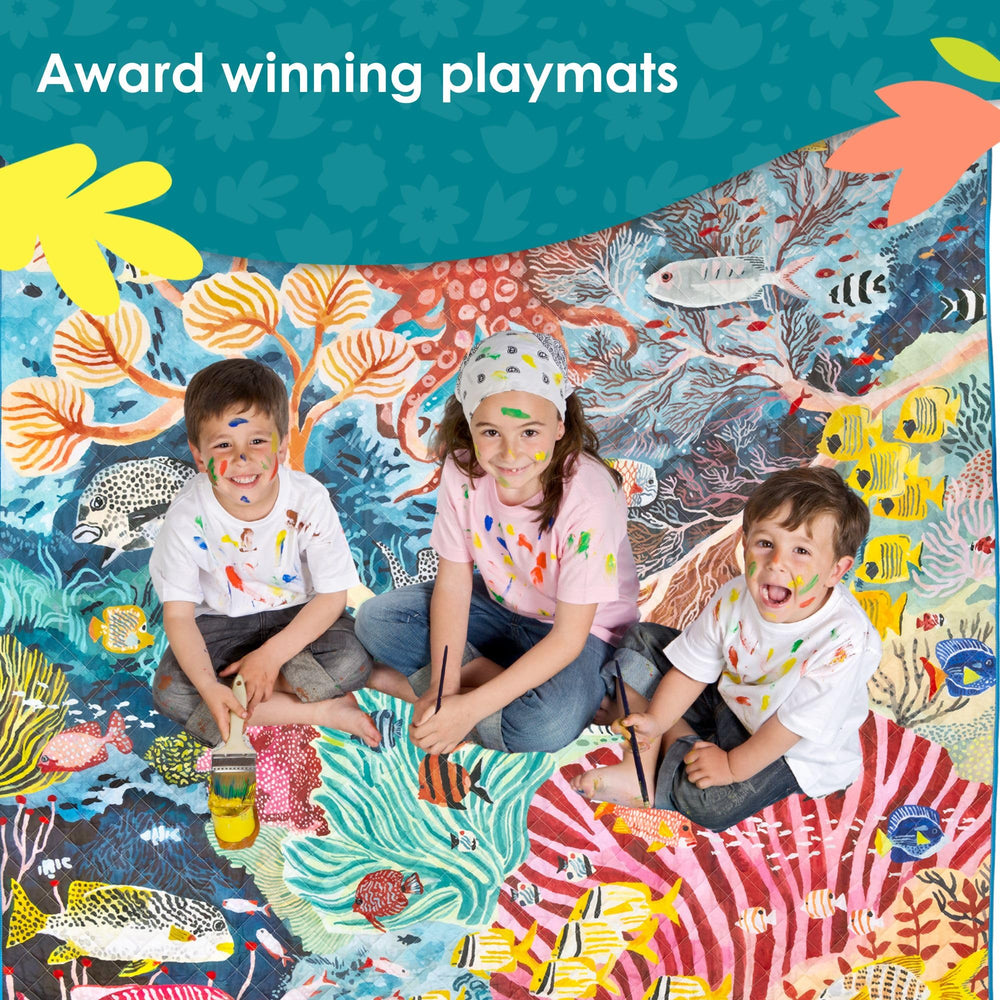Rudie Nudie The Happy Now design features vibrant patterns for engaging play